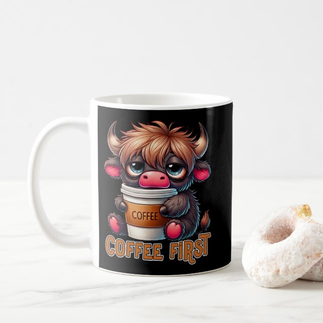 Mug Coffee First  (Avec donut)
