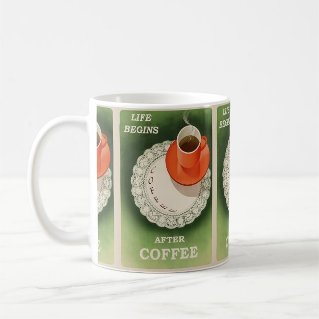 Mug Coffee Life Drôle Slogan (Gauche)
