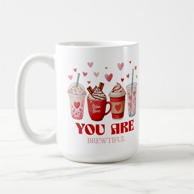Mug Coffee Lover Valentines Day (Gauche)