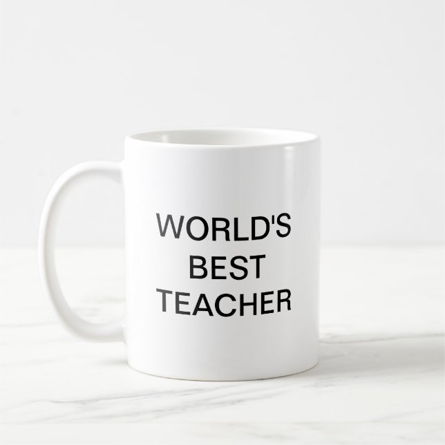 Mug Coffee Mug, le meilleur professeur du monde (Gauche)