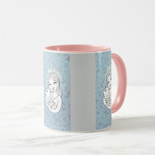 Mug Coffee Mug,mom and son