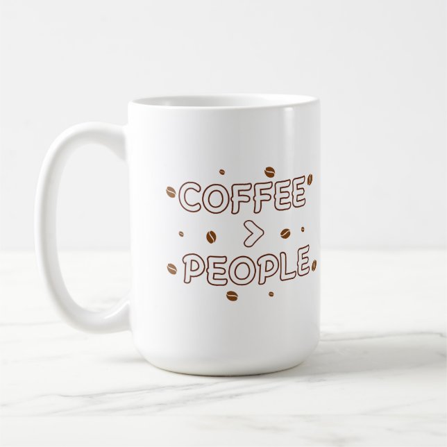 Mug Coffee > People – Funny Coffee Lover Quote (Gauche)