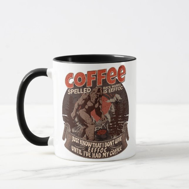 Mug Coffee Spelled Backwards Is Eeffoc  (Gauche)