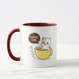 Mug Coffee time mignon chat
