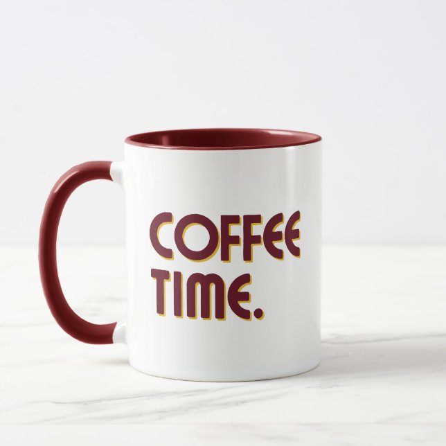 Mug Coffee Time | Simple Minimalist Everyday Coffee (Gauche)