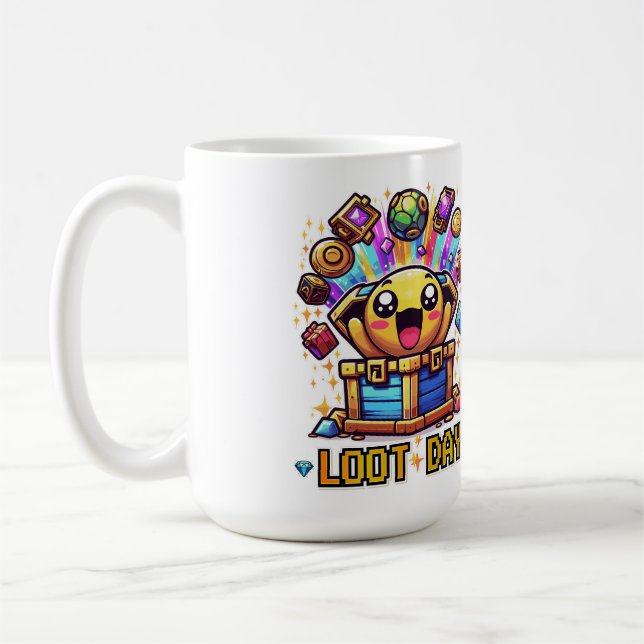 Mug Coffre au trésor graphique de Loot Day Gaming (Gauche)