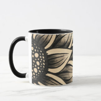Mug Coffret de tournesol noir