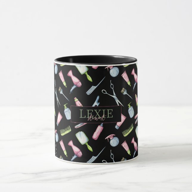 Mug Coiffeur, Coiffeuse Salon de Beauté Personnalisé (Centre)