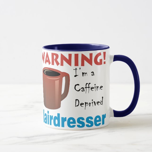Mug Coiffeur déshérité par caféine (Droite)