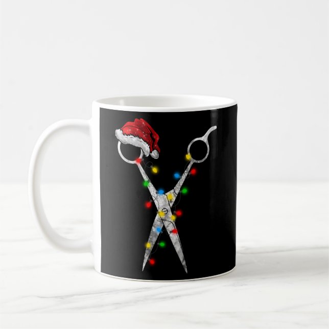 Mug Coiffeuse de ciseaux Père Noël Hair Stlist (Gauche)