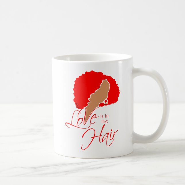 Mug Coiffure noire naturelle | L'amour est dans les ch (Droite)