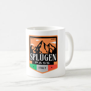Mug Col du Splügen montagne Alpes lépontines italienne