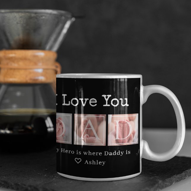 Mug Colage photo Papa je t'aime (Créateur téléchargé)