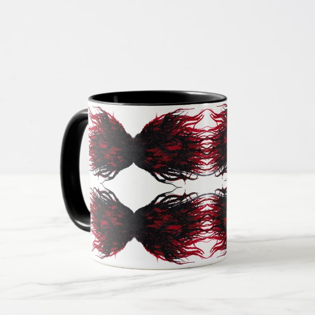 Mug Colère Abstrait 7 Péchés Capitaux Art à l'encre d' (Devant gauche)