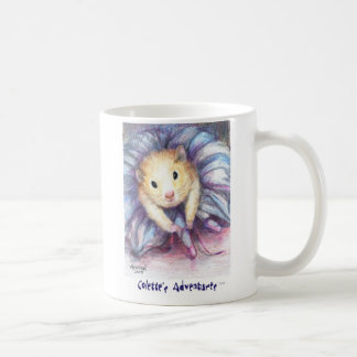Mug Colette attachant ses chaussures de ballet