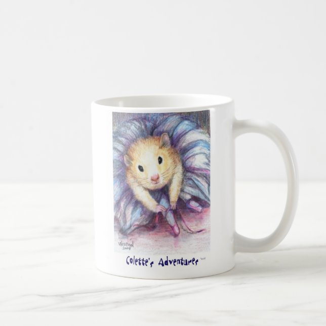 Mug Colette attachant ses chaussures de ballet (Droite)