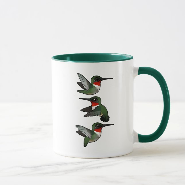 Mug Colibri à gorge rubis volant (Droite)