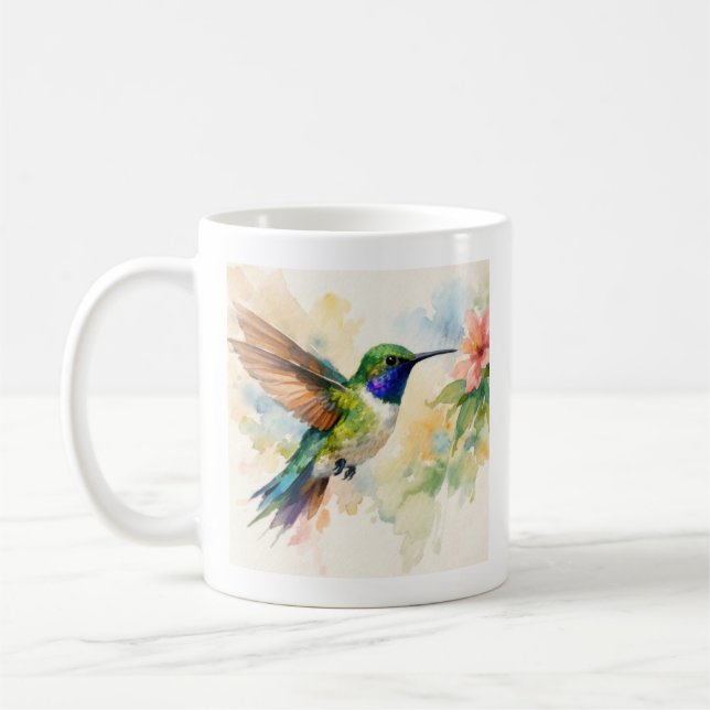Mug Colibri à l'aquarelle (Gauche)