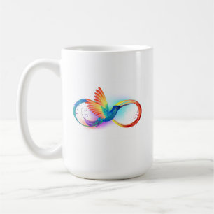 Mug Colibri arc-en-ciel avec symbole Infinity