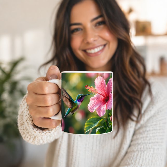 Mug Colibri en fleurs (Créateur téléchargé)