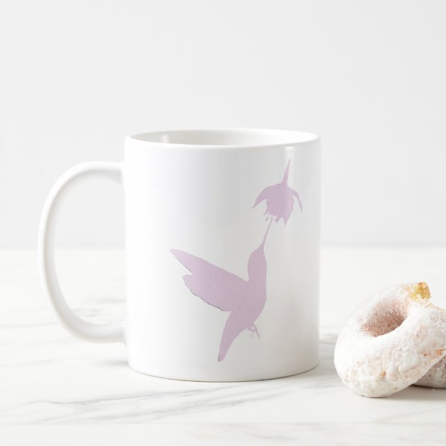 Mug Colibri En Silhouette (Avec donut)
