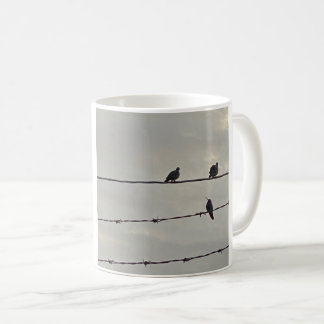 Mug Colibri et colombes 🕊️ en silhouette