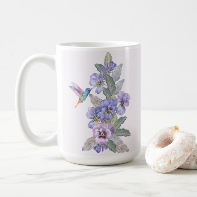 Mug Colibri et panneaux (Avec donut)