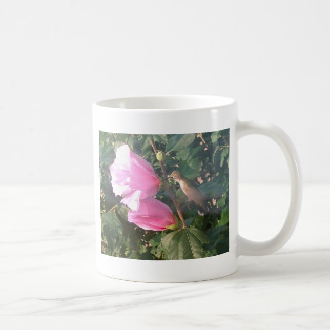 Mug Colibri et rose de Sharon (Droite)