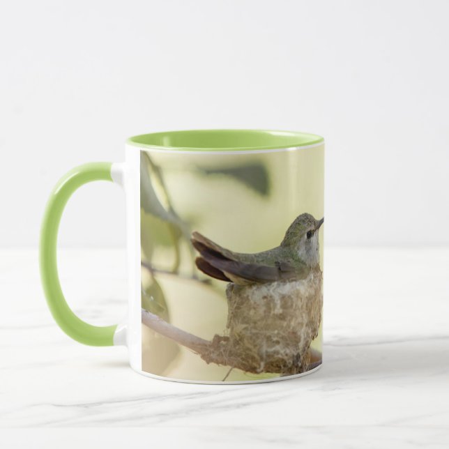 Mug Colibri femelle sur son nid (Gauche)