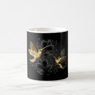 Mug Colibri noir et or