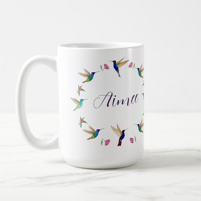 Mug Colibri personnalisé (Gauche)