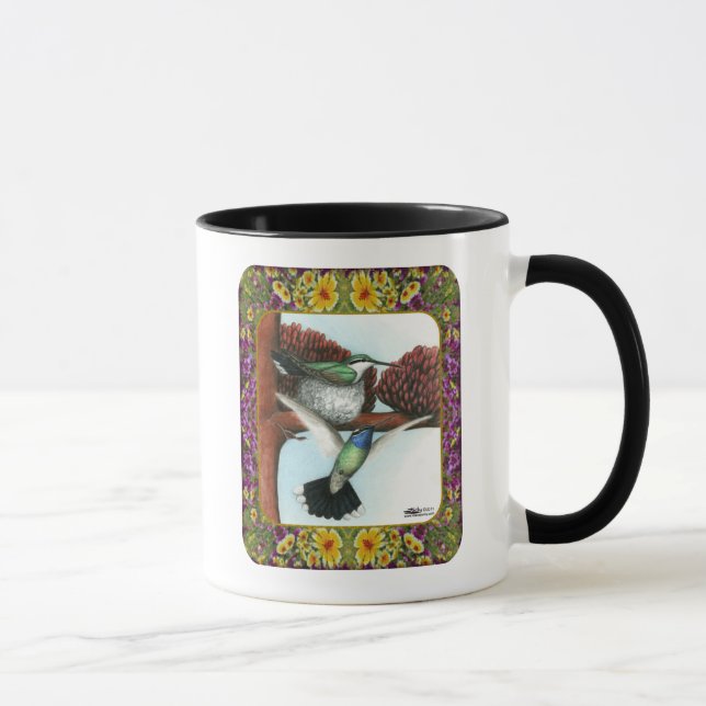 Mug Colibris et Fleurs #3 (Droite)