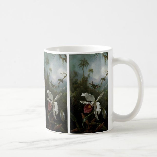 Mug Colibris et Orchidée blanche de Martin J. Heade (Droite)