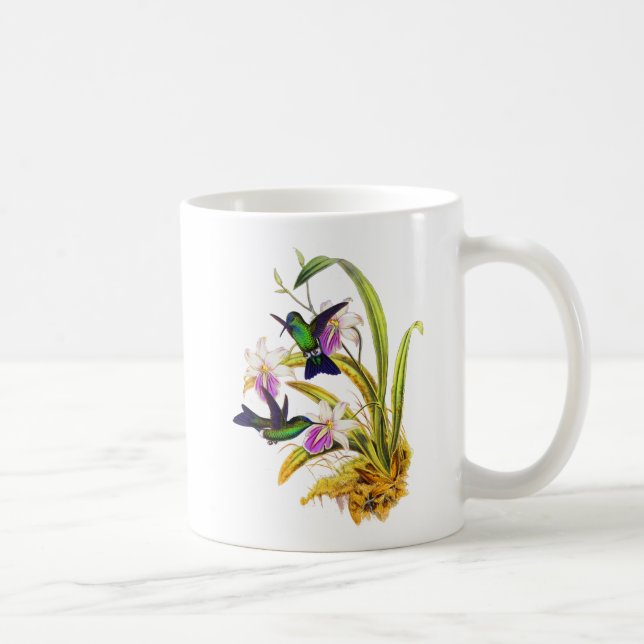 Mug Colibris et orchidées pourpres (Droite)