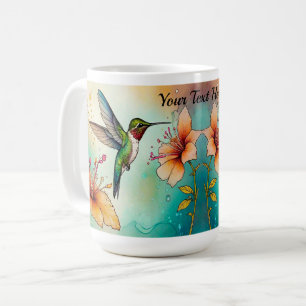 Mug Colibris Fleurs Personnaliser
