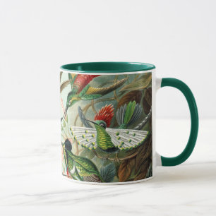Mug Colibris par Ernst Haeckel, Oiseaux Arbres Vintage