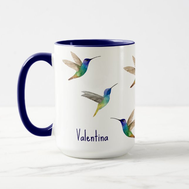 Mug Colibris personnalisés (Gauche)