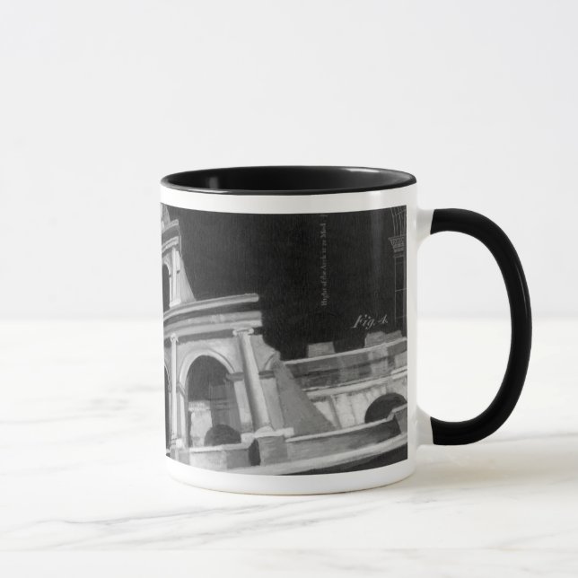 Mug Colisée romaine avec dessins architecturaux (Droite)