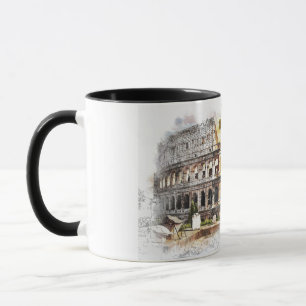 Mug Colisée Rome Arena Stade Art Draw Arnold