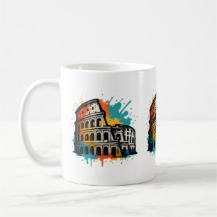 Mug Colisée Street Art - Colorée Rome Landmark