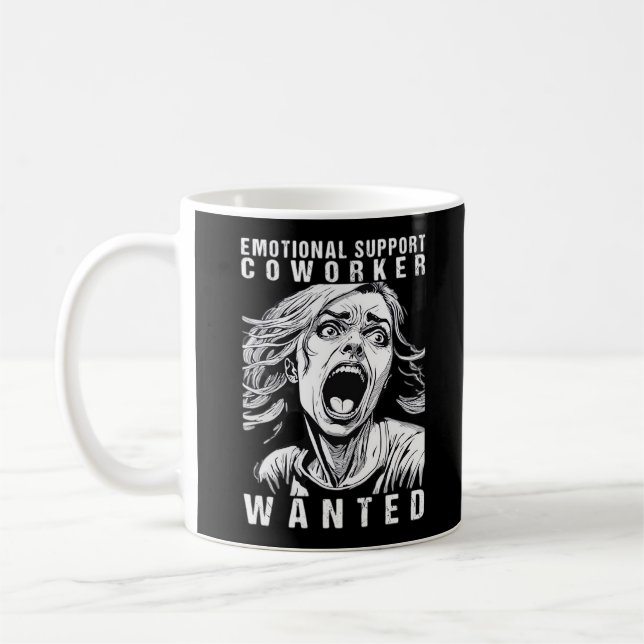 Mug Collaborateur d'aide émotionnelle - Employé de bur (Gauche)