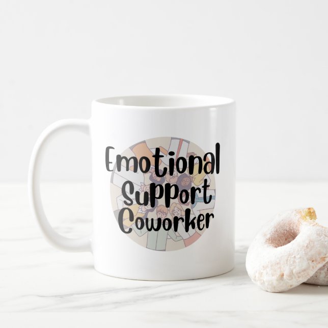 Mug Collaborateur de support émotionnel (Avec donut)