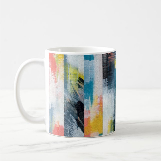 Mug Collage abstrait coloré.  (Gauche)