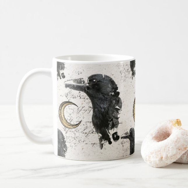 Mug Collage alchémique de Raven (Avec donut)