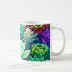 Mug Collage Aloe Vera et Succulents