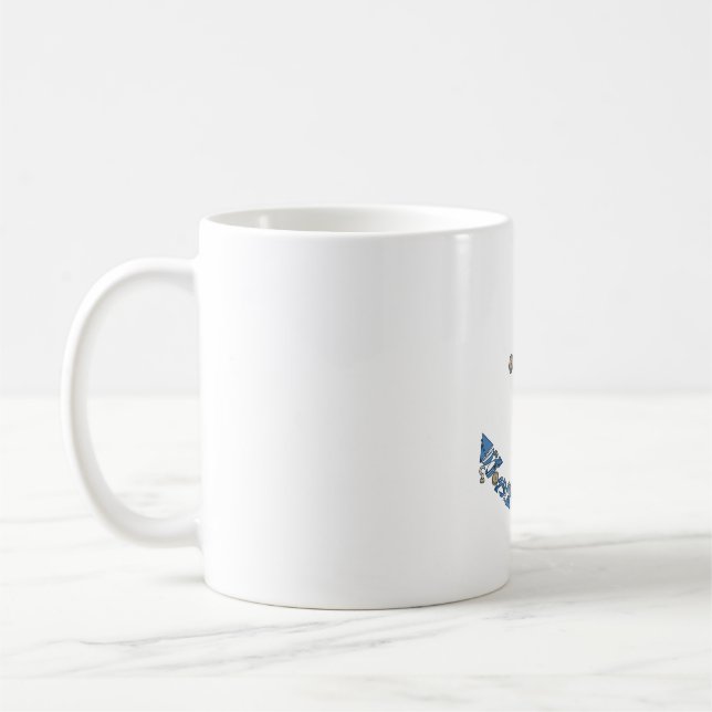 Mug Collage Ancre nautique (Gauche)