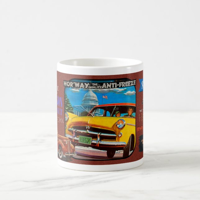 Mug "COLLAGE AUTOMOBILE" vintage (Centre)