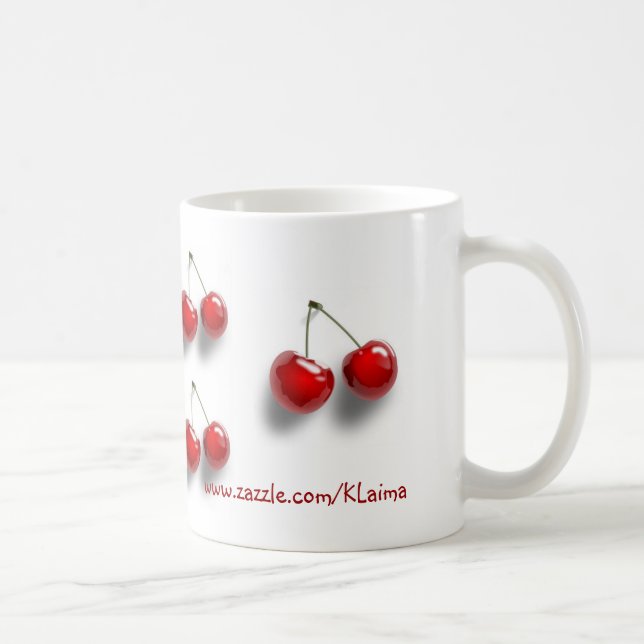 Mug collage avec des cerises (Droite)
