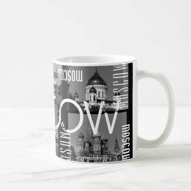 Mug Collage City Architecture de Moscou Russie (Droite)