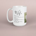 Mug Collage Couple Photo & Lovely Romantic Wife Gift<br><div class="desc">Collage Couple Photo & Lovely Romantic Wife Gift</div>